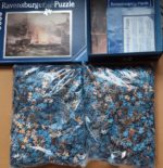 Image of the puzzle 9000, Ravensburger, Bombardment of Algiers, by George Chambers, Sealed Bag, Picture of the bag