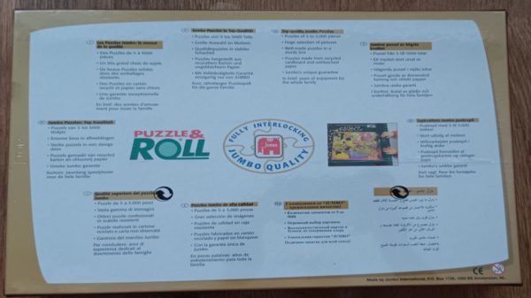 Image of the puzzle 1000, Jumbo, Golconda, René Magritte, Factory Sealed, Picture of the back