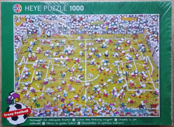 Image of the puzzle 1000, Heye, Footballissimo, Guillermo Mordillo, Factory Sealed, Picture of the box