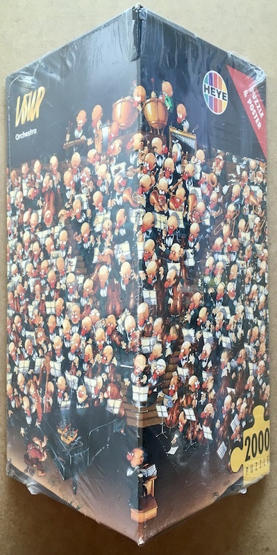 Image of the puzzle 2000, Heye, Orchestra, by Jean-Jacques Loup, Factory Sealed, Picture of the box