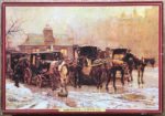 Image of the puzzle 1000, Waddingtons, A London Cab Stand, by John Charles Dollman, Complete, Picture of the box