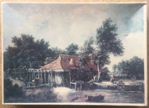 Image of the puzzle 1000, Klee, The Watermill, by Meindert Hobbema, Complete, Picture of the box