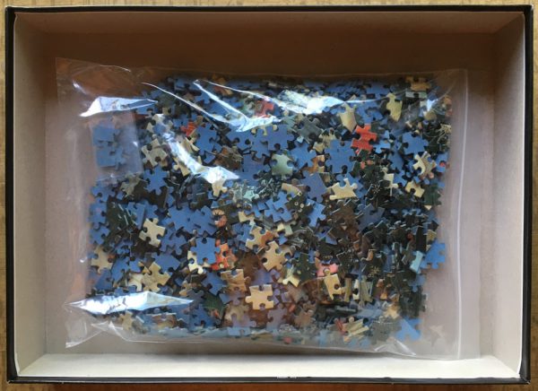 Image of the puzzle 1000, Clementoni, Allegory of Spring, by Sandro Botticelli, Incomplete, Picture of the bag