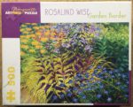 Image of the puzzle 500, Pomegranate, Garden Border with Inula, Orach, and Cranesbill, by Rosalind Wise, Complete, Picture of the box