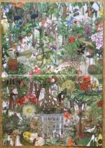 Image of the puzzle 1000, Laurence King, Around the World in 50 Trees, by Lucille Clerc, Complete, Picture of the poster