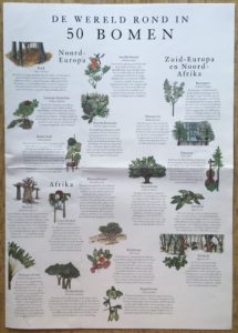 Image of the puzzle 1000, Laurence King, Around the World in 50 Trees, by Lucille Clerc, Complete, Picture of the poster