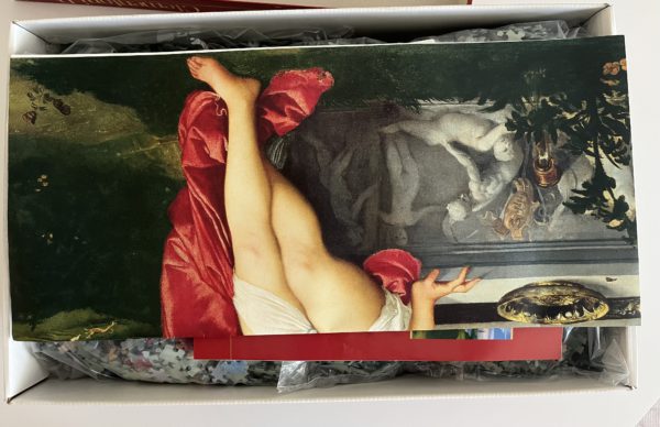 Image of the puzzle 13200, Clementoni, Sacred and Profane Love, by Titian, Sealed Bag, Picture of the contents