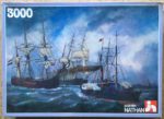 Image of the puzzle 3000, Nathan, Ships Entering Le Havre, Édouard Adam, Complete, Picture of the box