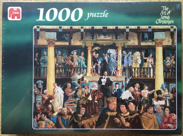 Image of the puzzle 1000, Jumbo, All the World's a Stage, by James Christensen, Factory Sealed, Picture of the box