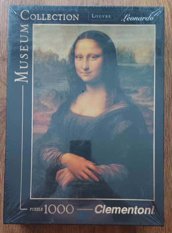 Image of the puzzle 1000, Clementoni, La Gioconda, Leonardo da Vinci, Factory Sealed, Picture of the box