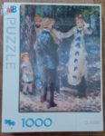 Image of the puzzle 1000, MB, The Swing, by Pierre-Auguste Renoir, Factory Sealed, Picture of the box
