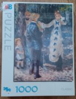 Image of the puzzle 1000, MB, The Swing, by Pierre-Auguste Renoir, Factory Sealed, Picture of the box