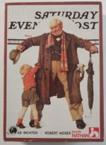 Image of the puzzle 1000, Nathan, Et Mon Cadeau?, Norman Rockwell, Sealed Bag, Picture of the box
