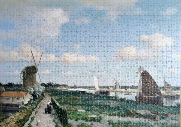 Image of the puzzle 1000, Museum Den Haag, The Trekvliet, by Jan Hendrik Weissenbruch, Complete, Picture of the puzzle