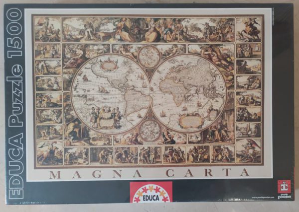 Image of the puzzle 1500, Educa, Magna Carta, Nicolaus Vischerius, Factory Sealed, Picture of the box