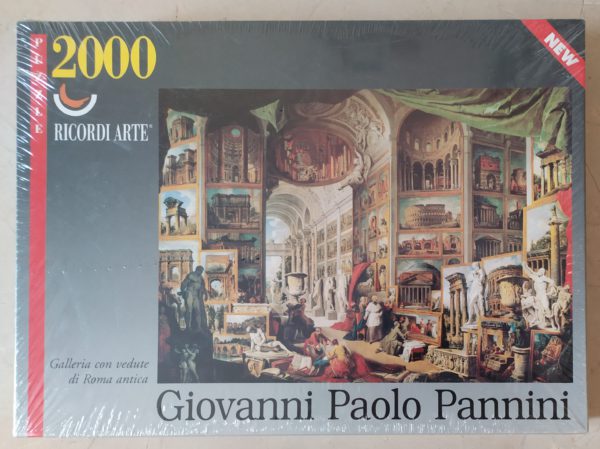 Image of the puzzle 2000, Ricordi, Gallery with Views of Ancient Rome, by Giovanni Paolo Panini, Factory Sealed, Picture of the box