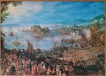 Image of the puzzle 2000, F.X. Schmid, The Fish Market, by Jan Brueghel the Elder, Complete, Picture of the puzzle
