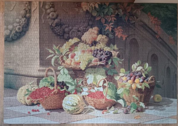 Image of the puzzle 3000, Nathan, Fruit Harvest, William Hammer, Complete, Picture of the puzzle