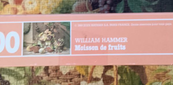 Image of the puzzle 3000, Nathan, Fruit Harvest, William Hammer, Complete, Picture of the side