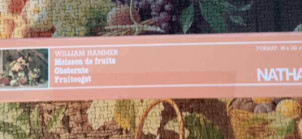 Image of the puzzle 3000, Nathan, Fruit Harvest, William Hammer, Complete, Picture of the side
