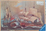 Image of the puzzle 2000, Ravensburger, Naval Battle, Ángel Cortellini, Sealed Bag, Picture of the box