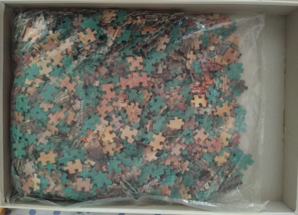 Image of the puzzle 2000, Ravensburger, Naval Battle, Ángel Cortellini, Sealed Bag, Picture of the bag