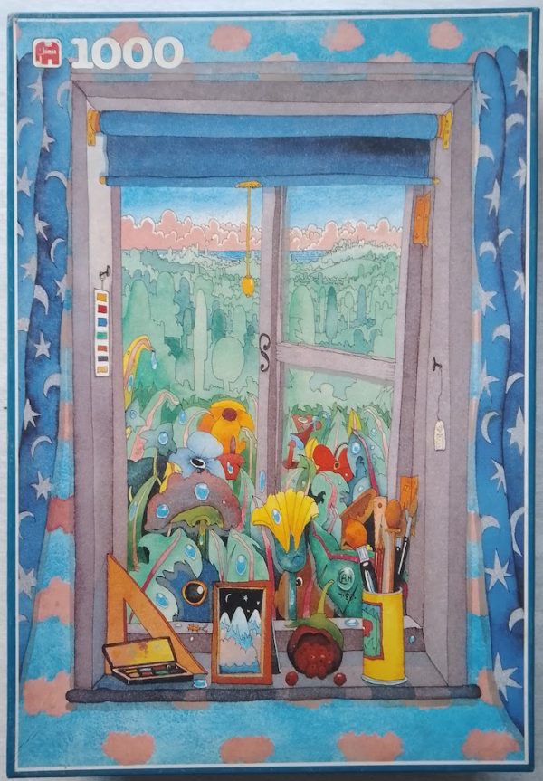 Image of the puzzle 1000, Jumbo, A Bright Day, Robert Howe, Sealed Bag, Picture of the box