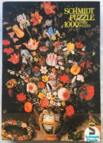 Image of the puzzle 1000, Schmidt, Vase with Flowers, by Peter Binoit, Sealed Bag, Picture of the box