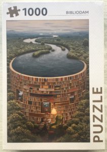 Image of the puzzle 1000, Rebo, Bibliodam, Jacek Yerka, Factory Sealed, Picture of the box