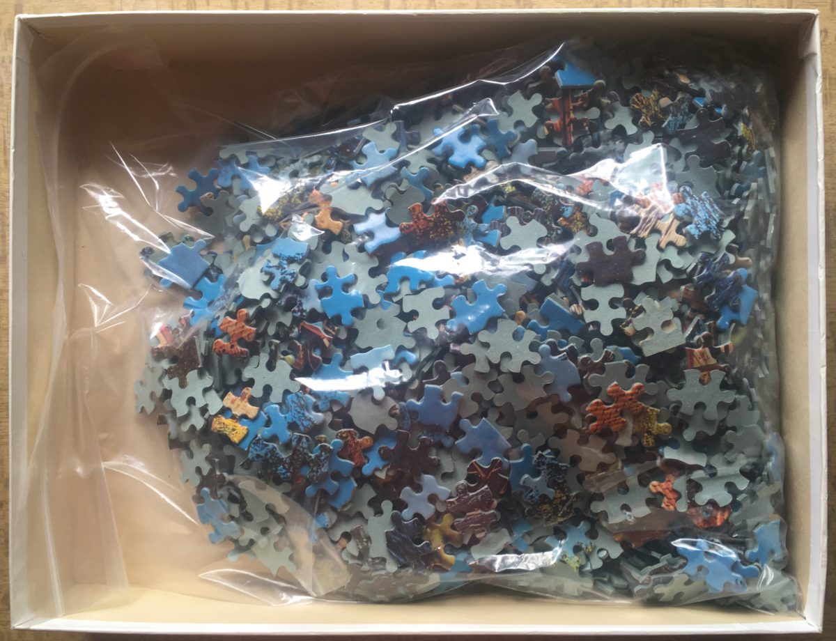 Image of the puzzle 1500, MB, Mill in Flanders, Complete, Picture of the bag