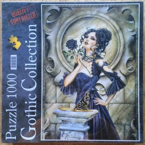 Image of the puzzle 1000, Clementoni, Black Rose, by Alchemy Gothic, Factory Sealed, Picture of the box