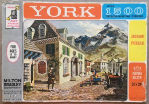 Image of the puzzle 1500, MB, Bavarian Village, by Charles Henry Norman, Picture of the box