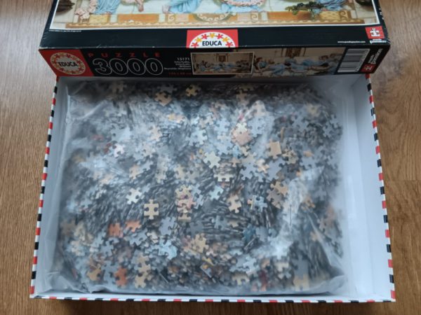 Image of the puzzle 3000, Educa, Interlude, William Reynolds-Stephens, Sealed Bag, Picture of the bag