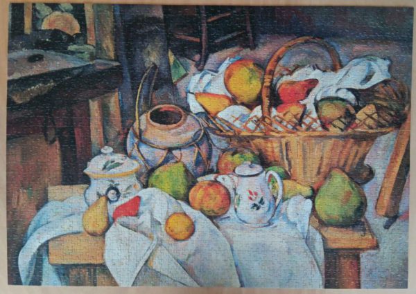 Image of the puzzle 1500, Nathan, Still Life with Basket, by Paul Cézanne, Complete, Picture of the puzzle