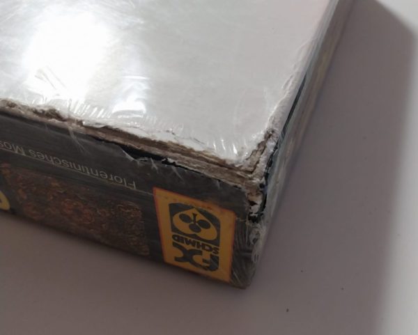 Image of the puzzle 1500, F.X. Schmid, Florentine Mosaic, Factory Sealed, Picture of the corner