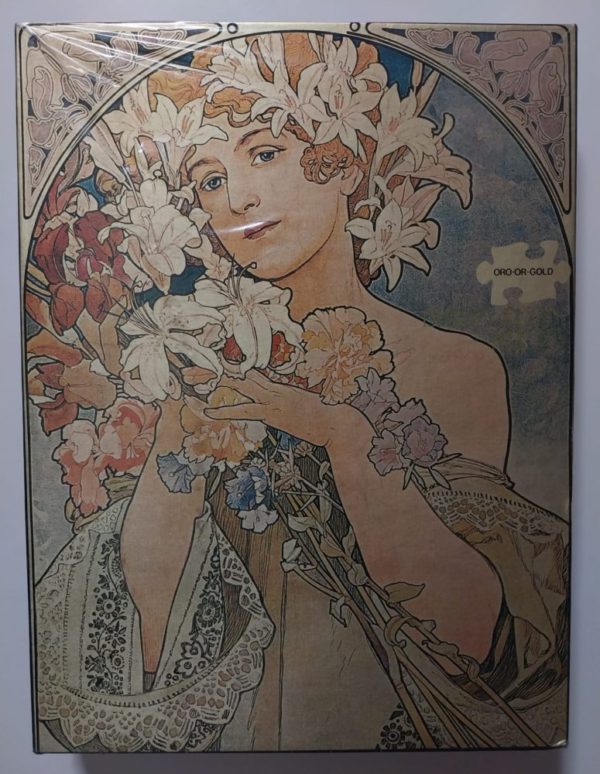 Image of the puzzle 1500, International Team, Liberty Puzzle, by Alphonse Mucha, Factory Sealed, Picture of the box
