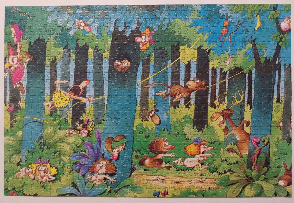 Image of the puzzle 750, Heye, Jungle Love, by Jean-Jacques Loup, Complete, Picture of the puzzle