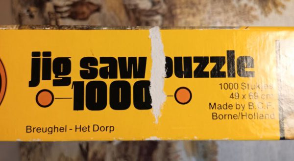 Image of the puzzle 1000, Flamenco, The Village, by Jan Brueghel the Elder, Complete, Detail of the box