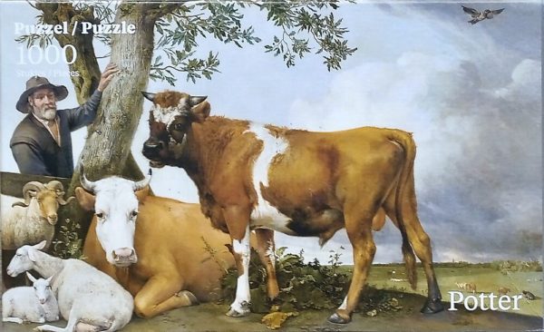 Image of the puzzle 1000, Puzzelman, The Bull, by Paulus Potter, Complete, Picture of the box