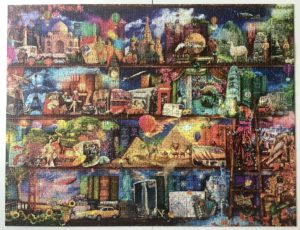 Image of the puzzle 2000, Ravensburger, World of Books, Aimee Stewart, Complete, Picture of the puzzle