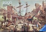 Image of the puzzle 2000, Ravensburger, At the Harbor, Franz Bukacz, Sealed Bag, Picture of the box