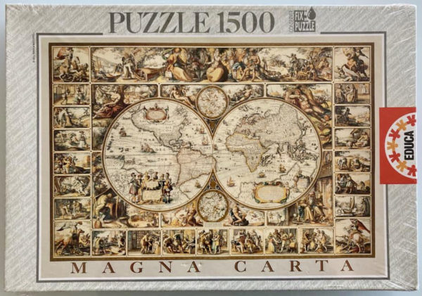 Image of the puzzle 1500, Educa, Magna Carta, Nicolaus Vischerius, Factory Sealed, Picture of the box