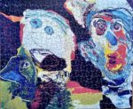 Image of the puzzle 520, Jumbo, The Three Heads, Karel Appel, Complete, Picture of the puzzle