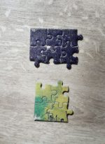 Image of the puzzle 520, Jumbo, The Three Heads, Karel Appel, Detail of the pieces