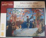 Image of the puzzle 500, Pomegranate, Columbus in the New World, by Edwin Austin Abbey, Factory Sealed, Picture of the box