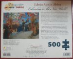 Image of the puzzle 500, Pomegranate, Columbus in the New World, by Edwin Austin Abbey, Factory Sealed, Picture of the back