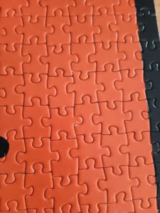 Image of the puzzle 1000, Educa, Figures with World, Keith Haring, Complete, Detail of the puzzle