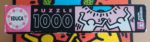 Image of the puzzle 1000, Educa, Figures with World, Keith Haring, Complete, Detail of the box