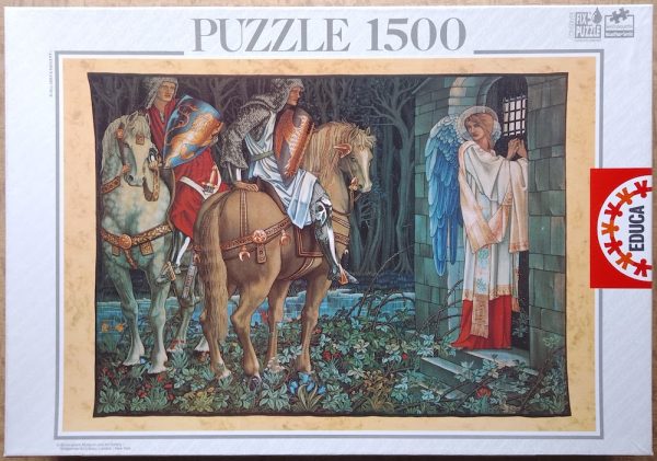 Image of the puzzle 1500, Educa, The Failure of Sir Gawaine, by Sir Edward Burne-Jones, Incomplete, Picture of the box