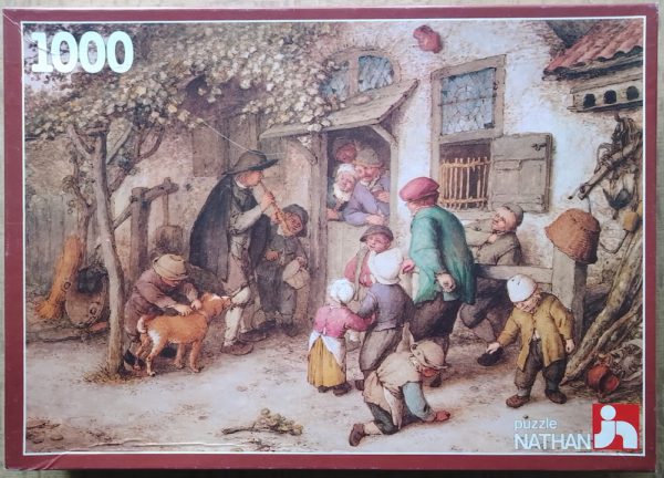 Image of the puzzle 1000, Nathan, The Piper, by Adriaen van Ostade, Complete, Picture of the box